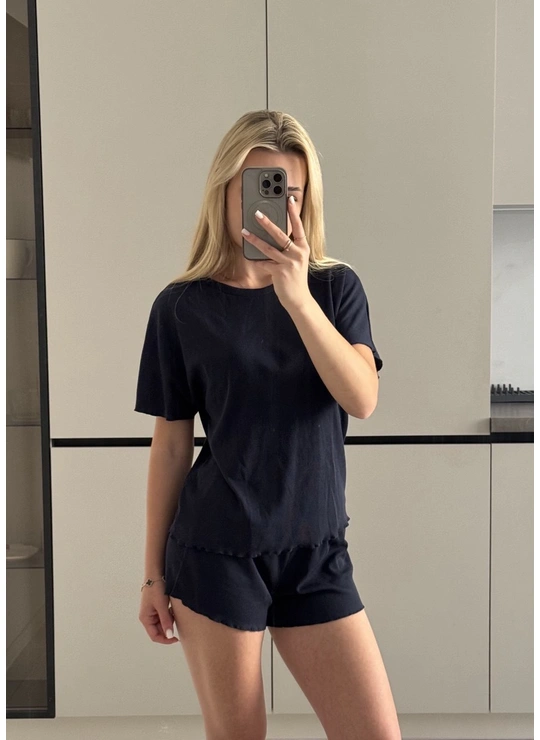 ПижамыФутболка шорти рубчик ЦаЦа 4848 - женское белье оптом в Dolche Noche