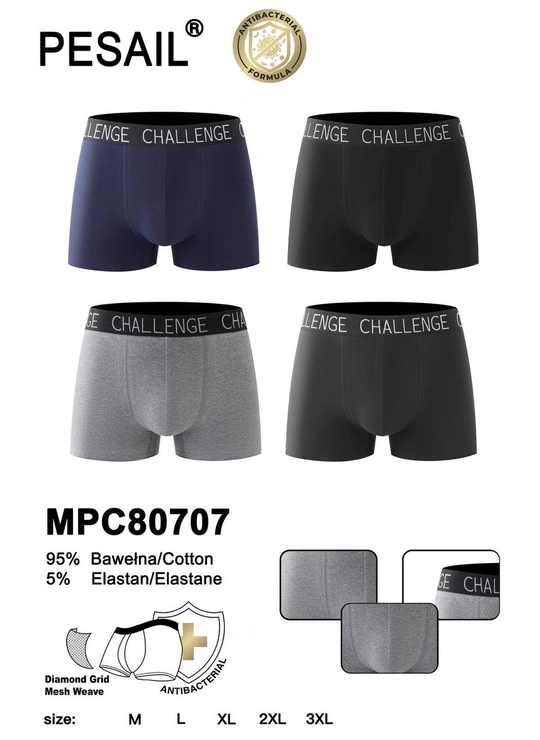 Чоловічі боксери PEsail MPC80707 з антибактеріальним покриттям - магазин нижнего белья оптом Dolche Noche