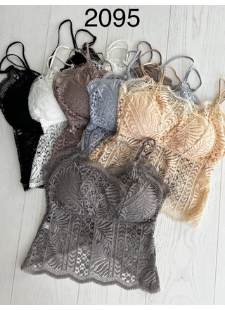 Фото Без Бренда Топ женский кружевной 2095 6,1 (10646) – Кружевные, цвет <color>, цена 89.60<currency>