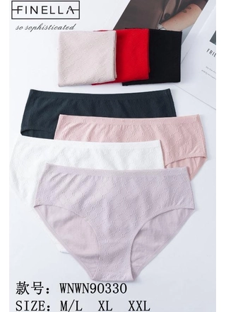 Фото FINELLA Жіночі труси FINELLA 90330 1с Різні кольори (23308) – Батальные размеры, цвет <color>, цена 71.37<currency>