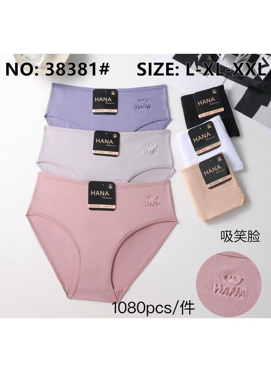 Батальные размерыТруси жіночі HANA 38381 10в Різні кольори - женское белье оптом в Dolche Noche
