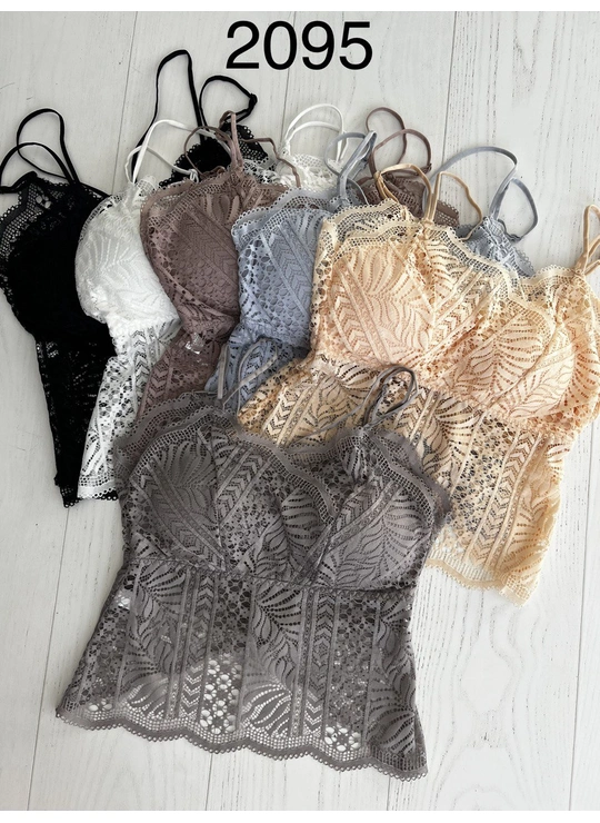 Мереживні Топ женский кружевной 2095  6,1 Різні кольори - жіноча білизна оптом у Dolche Noche