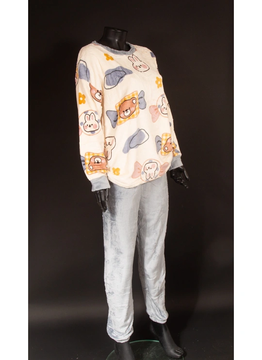 ПижамыПижама женская велсофт *LY* 6363 - женское белье оптом в Dolche Noche