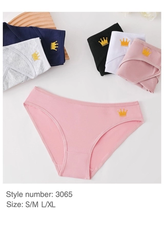 Фото Yutu Жіночі бавовняні трусики YUTU 3065 2с Різні кольори (23282) – Норма, колір <color>, ціна 40.48<currency>
