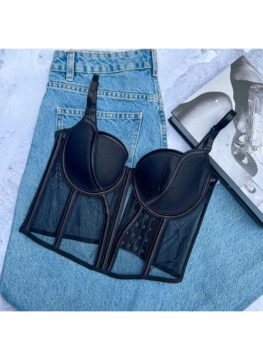 КорсетЖенский бюстгальтер с корсетом 9906 - женское белье оптом в Dolche Noche