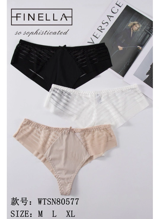 НормаЖіночі трусики Finella WTSN80577 з прозорими вставками 12в Різні кольори - женское белье оптом в Dolche Noche