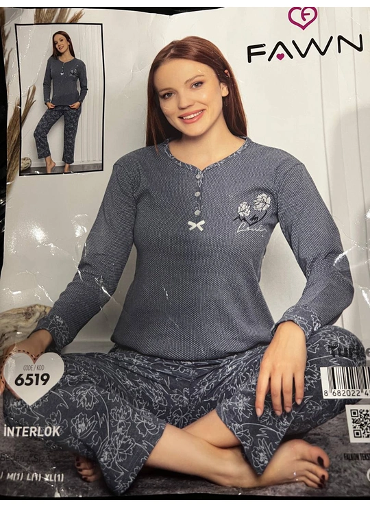 ПижамыЖенская пижама FAWN 6519 - женское белье оптом в Dolche Noche