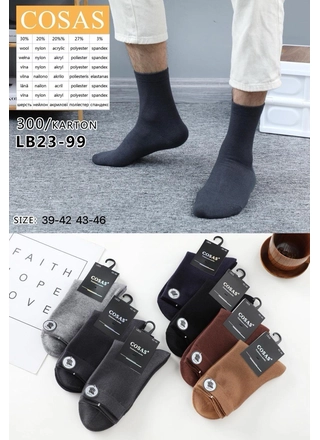 Фото Cosas Носки мужские COSAS LB23-99 () – Зима, цвет <color>, цена <currency>