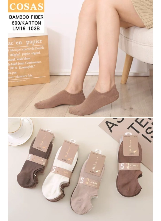 Весна-осеньЖіночі шкарпетки COSAS Bamboo Fiber LM19-103B Різні кольори - женское белье оптом в Dolche Noche