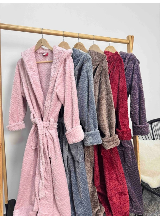 ХалатыЖенский однотонный халат 9815 - женское белье оптом в Dolche Noche