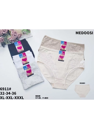 Фото MEDOOSI Жіночі трусики MEDOOSI 6911 (22981) – Батальні розміри, колір <color>, ціна 44.20<currency>