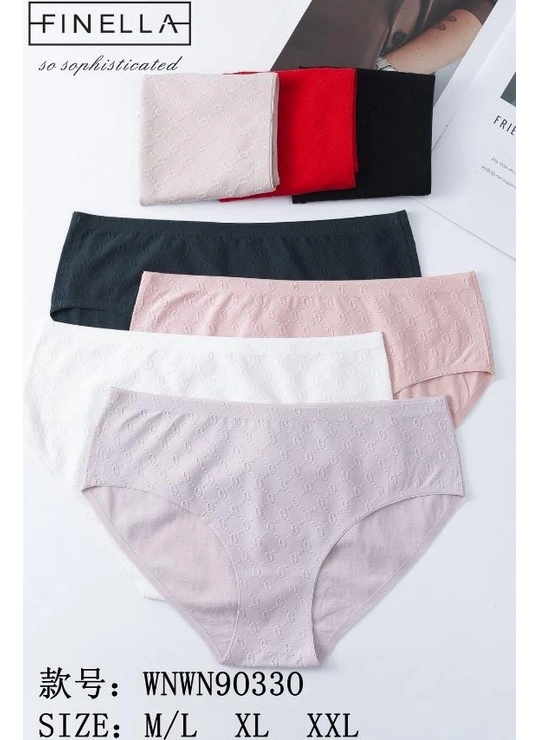 Батальные размерыЖіночі труси FINELLA 90330 1с Різні кольори - женское белье оптом в Dolche Noche