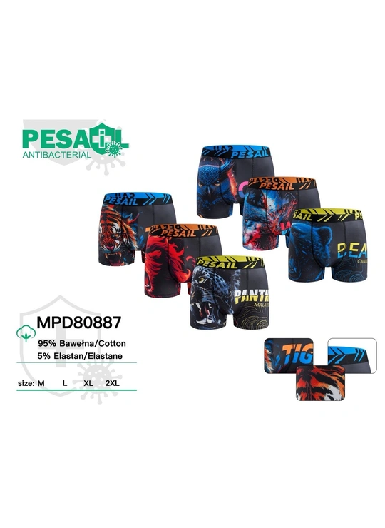 Чоловічі боксери PEsail 80887 з антибактеріальним покриттям Різні кольори - магазин спідньої білизни оптом Dolche Noche