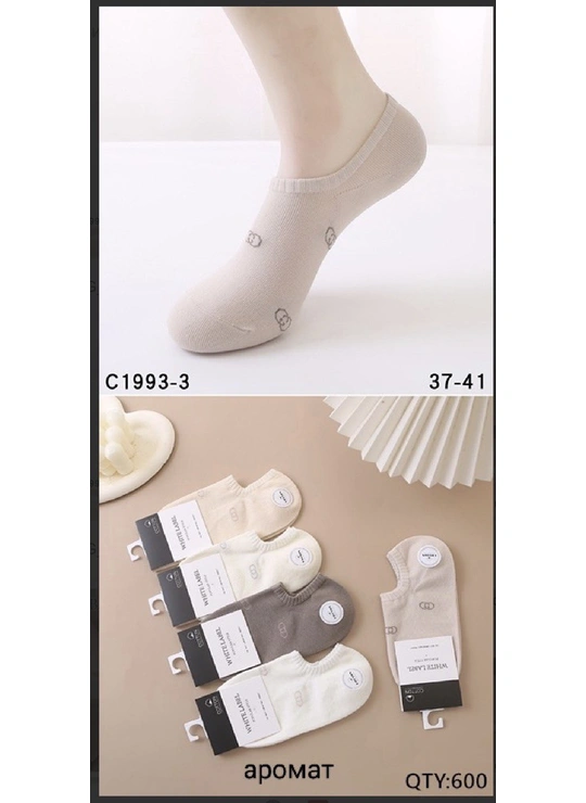 Весна-осінь Жіночі шкарпетки-сліди White Label 1993-3 Різні кольори - жіноча білизна оптом у Dolche Noche