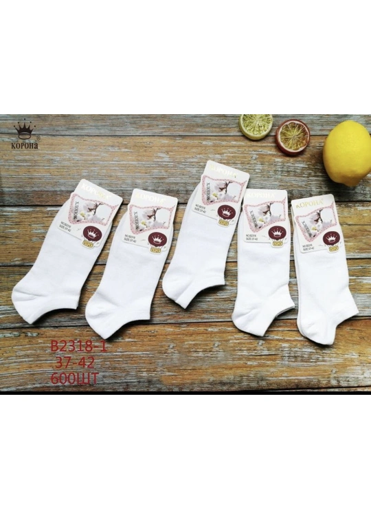 Весна-осінь Шкарпетки жіночі Корона 2318 Білий - жіноча білизна оптом у Dolche Noche