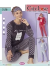 ПижамыПижама женская Cyty Love 7179 - женское белье оптом в Dolche Noche