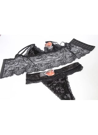Фото Ancona 8050 Комплект Л/Т ANCONA черный (4254) – Кружевные, цвет <color>, цена 257.95<currency>