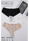 НормаЖіночі трусики Finella WTSN80577 з прозорими вставками 12в Різні кольори - женское белье оптом в Dolche Noche