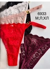 СтрингиТрусы кружево Victoria 6933 2F - женское белье оптом в Dolche Noche
