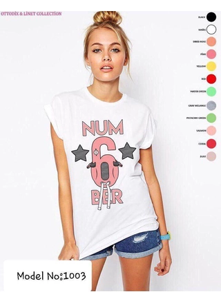 Фото ottodix 1003 Женская футболка NUM Турция (6871) – Футболки, цвет <color>, цена 60.00<currency>