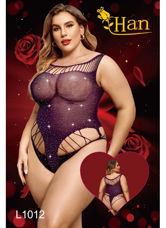 Эротические боди, корсеты и комбинезоныБоди сетка 1012 - женское белье оптом в Dolche Noche