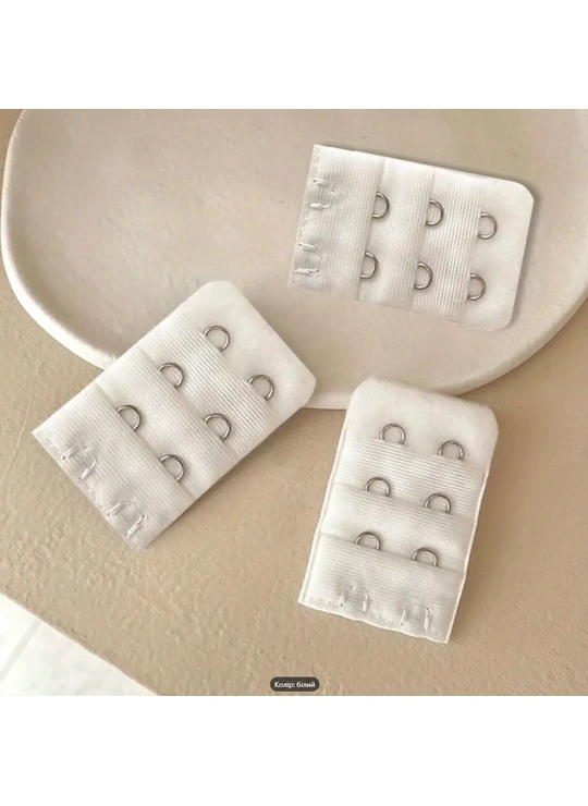 Аксессуары для бюстгалтераПодовжувач для бюстгальтера на 2 гачки 3662  Белый - женское белье оптом в Dolche Noche