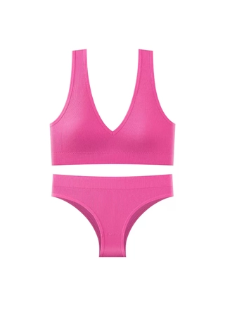 Фото YADAILI Комплект топ трусики Yadali 8879 (18712) – Топ + трусы, цвет <color>, цена 151.20<currency>