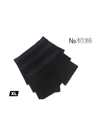 Фото Без Бренда Трусы мужские резинка (черные) CK 3036 (XL) (22704) – Мужские трусы, цвет <color>, цена 93.79<currency>