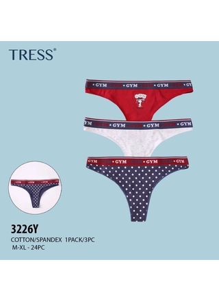 Фото TRESS Жіночі труси TRESS 3226 6B (19289) – Стрінги, колір <color>, ціна 29.46<currency>