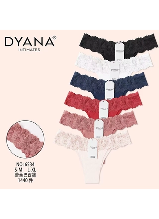 Фото Dyana Мереживні стрінги DYANA 6534 11б (22010) – Бразиліани, колір <color>, ціна 37.29<currency>