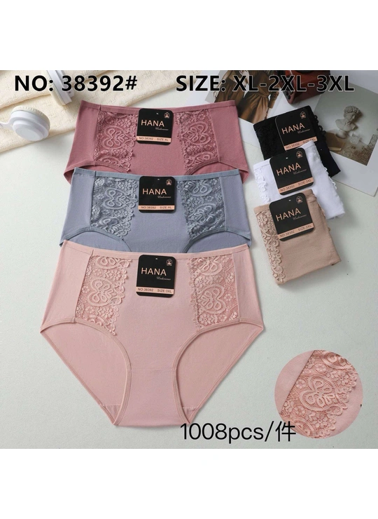 Батальні розміри Труси жіночі HANA 38392 12д Різні кольори - жіноча білизна оптом у Dolche Noche