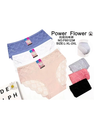 Фото Power Flower Жіночі трусики Pover Flover 60123 10б Різні кольори () – Батальные размеры, цвет <color>, цена <currency>