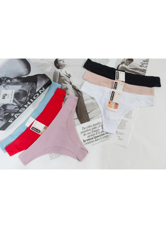 СтрингиТрусы безшовные Victoria 8530  3с - женское белье оптом в Dolche Noche