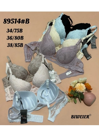 Фото Biweier Бюстгальтер жіночий Biweier 89514B Голубий (24602) – Чашка B, колір <color>, ціна 170.28<currency>
