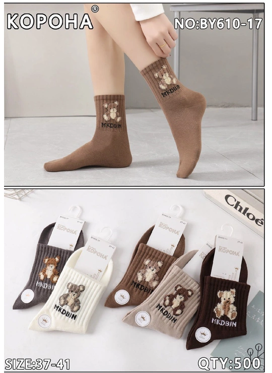 Весна-осеньЖенские носки BY610-17 - женское белье оптом в Dolche Noche