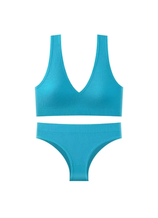 Фото YADAILI Комплект топ трусики Yadali 8879 (18712) – Топ + труси, колір <color>, ціна 151.20<currency>