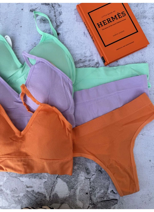 Спортивные комплекты бельяКомплект Топик-трусики Yadali 668 - женское белье оптом в Dolche Noche