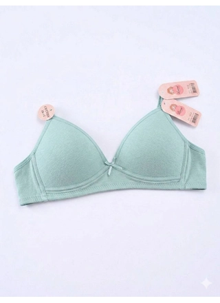 Фото lunna Підліткові бюстгальтери Lunna Cotton Comfort 1318 Зелений (23288) – Чашка А, колір <color>, ціна 99.76<currency>