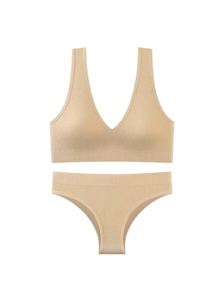 Фото YADAILI Комплект топ трусики Yadali 8879 (18712) – Топ + трусы, цвет <color>, цена 151.20<currency>