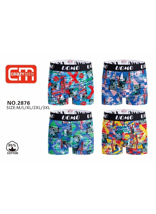 Боксерки Crazy men 2876 - магазин нижнего белья оптом Dolche Noche
