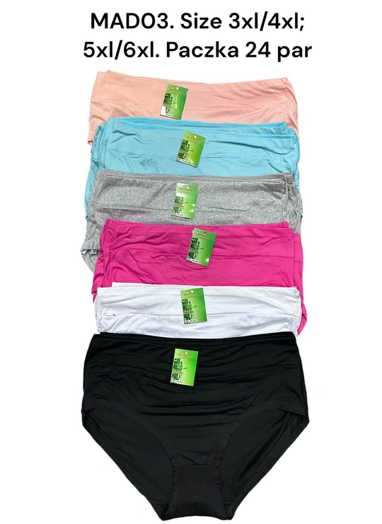 Батальные размерыЖіночі трусики великих розмірів MAD03 (4XL–7XL) Різні кольори - женское белье оптом в Dolche Noche