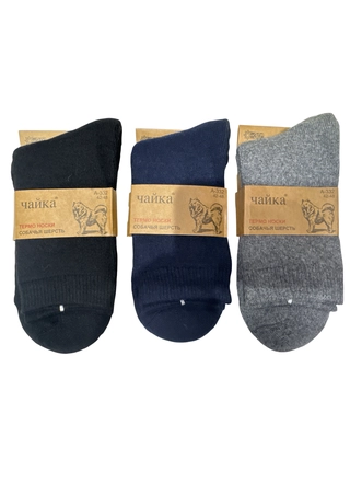 Фото Чайка Теплые термоноски «Чайка» из собачьей шерсти (42–48) 332 (22726) – Весна-осень, цвет <color>, цена 34.44<currency>