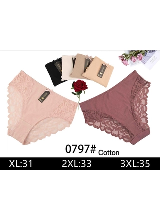 Фото NADIZI Женские хлопковые трусики Nadizi 0797 7с () – Батальные размеры, цвет <color>, цена <currency>