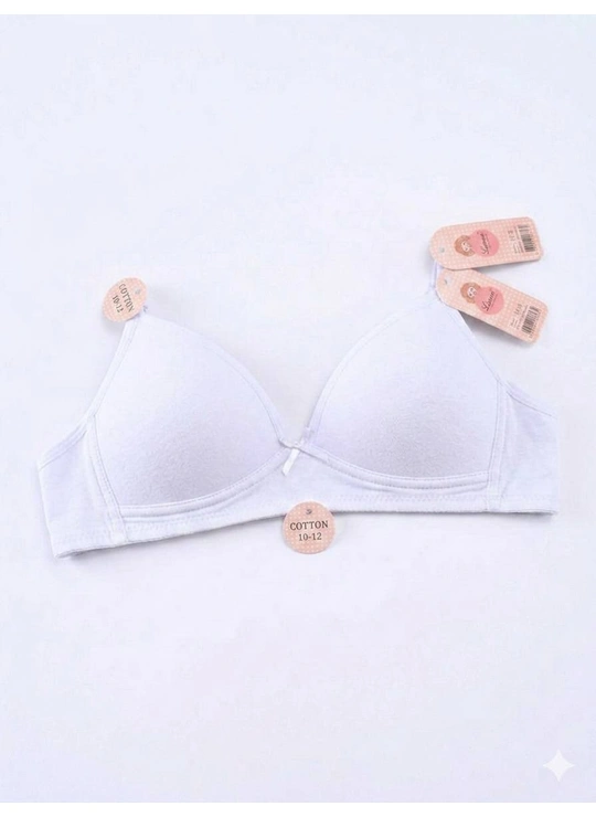 Чашка А Підліткові бюстгальтери Lunna Cotton Comfort 1318 Білий - жіноча білизна оптом у Dolche Noche