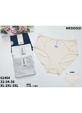 Фото MEDOOSI Жіночі трусики MEDOOSI 6240   12в (22987) – Батальні розміри, колір <color>, ціна 49.42<currency>