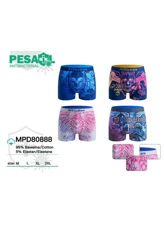 Чоловічі боксери PEsail 80888 з антибактеріальним покриттям Різні кольори - магазин спідньої білизни оптом Dolche Noche