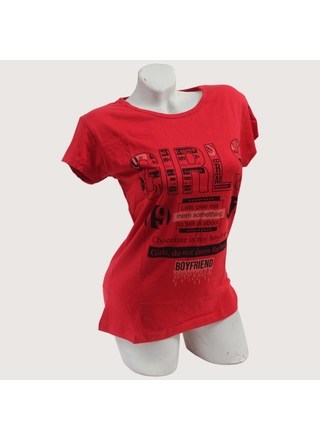 Фото ottodix Жіноча футболка Ottodix 1004 Червоний (23245) – Футболки, колір <color>, ціна 74.01<currency>