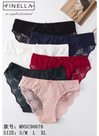 Фото FINELLA Мереживні трусики Finella 90678 11б Різні кольори (23505) – Кружевные, цвет <color>, цена 63.30<currency>