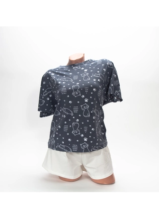 Фото ЦаЦа Комплект футболка-шорты TsaTsa 4752 (18563) – Пижамы, цвет <color>, цена 296.52<currency>