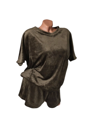 Фото ЦаЦа Домашний женский костюм (шорты + футболка) 4020 (16089) – Пижамы, цвет <color>, цена 294.00<currency>